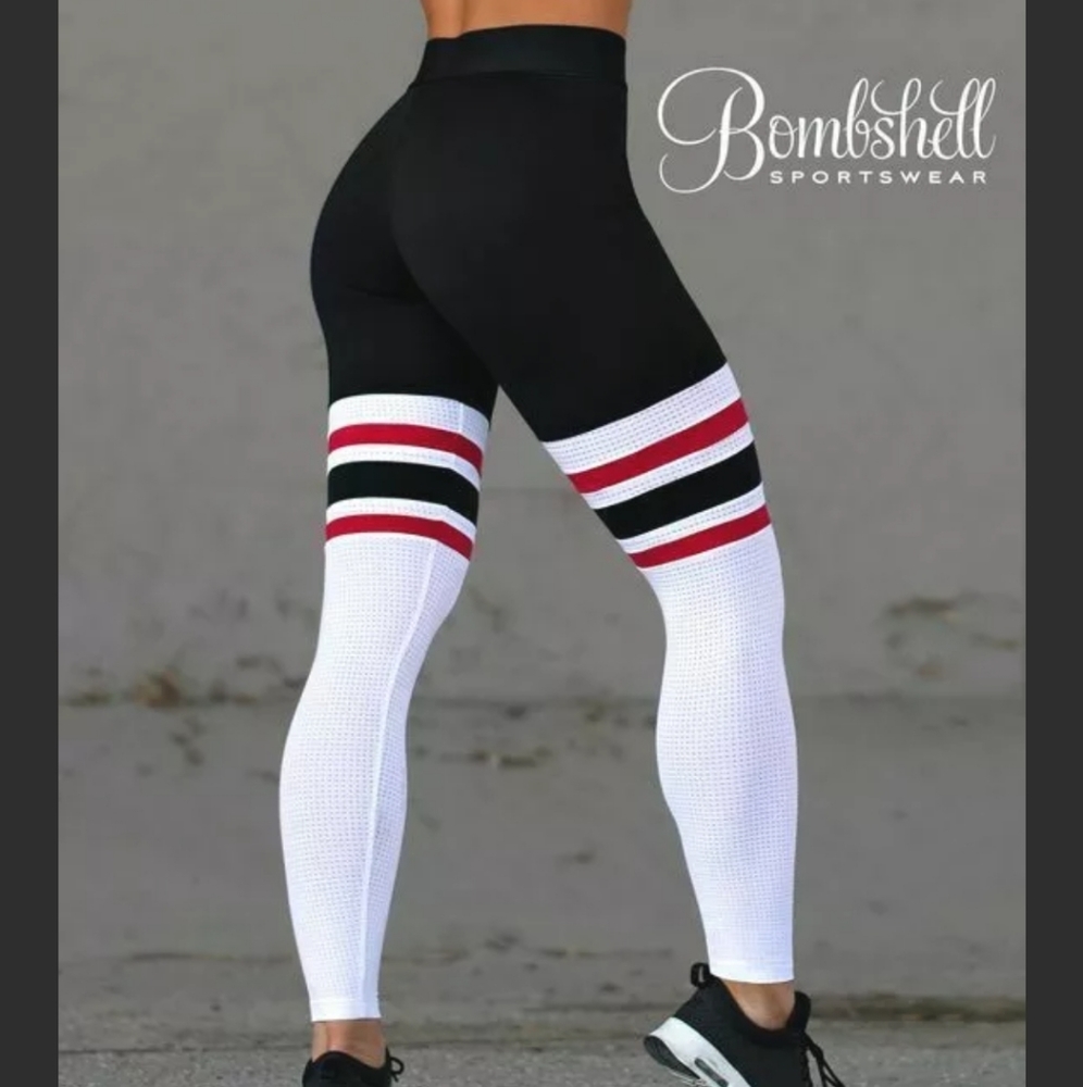 Bombshell Sportswear Thigh High Sock Leggings